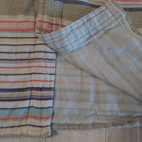 Carbon2Cobalt Striped Button-Down Shirt Large - Picture 8 of 10